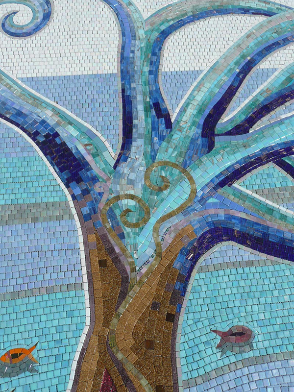 Funcolour Gallery Karin Wainwright Mosaic - The View - The Tree