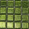 Green Glitter Crystal Tiles - 12x12