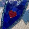 Mosaic Blue Winged Heart Insert