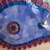 Mosaic Large Pink and Blue Paisley