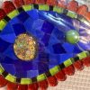 Mosaic Large Red, Green and Blue Paisley