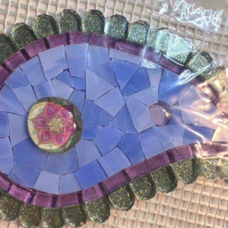 Mosaic Large Sea and Blue Paisley