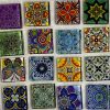 Printed glass tiles random 4 pack
